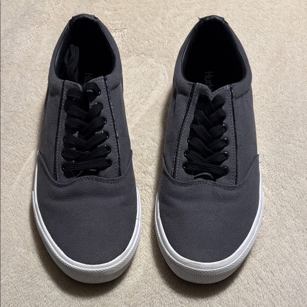 Hurley Charcoal Canvas Sneakers